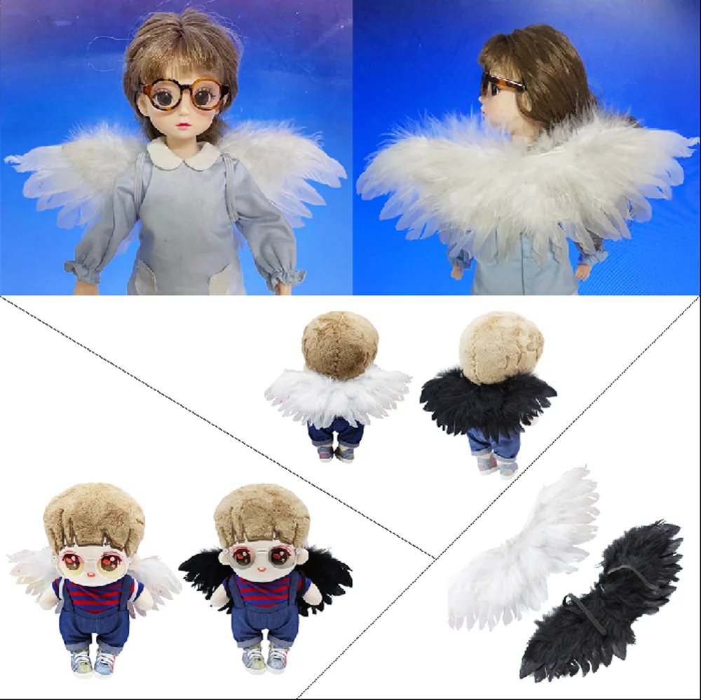 Plush Doll Accessories Doll Accessories Little Angel Wings for Plush Dolls and BJD Dolls