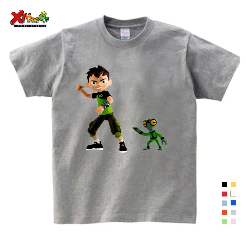 Новинка года; детская футболка Omnitrix Ben 10 настоящая детская футболка Летняя футболка для малышей Топы для маленьких мальчиков детская одежда