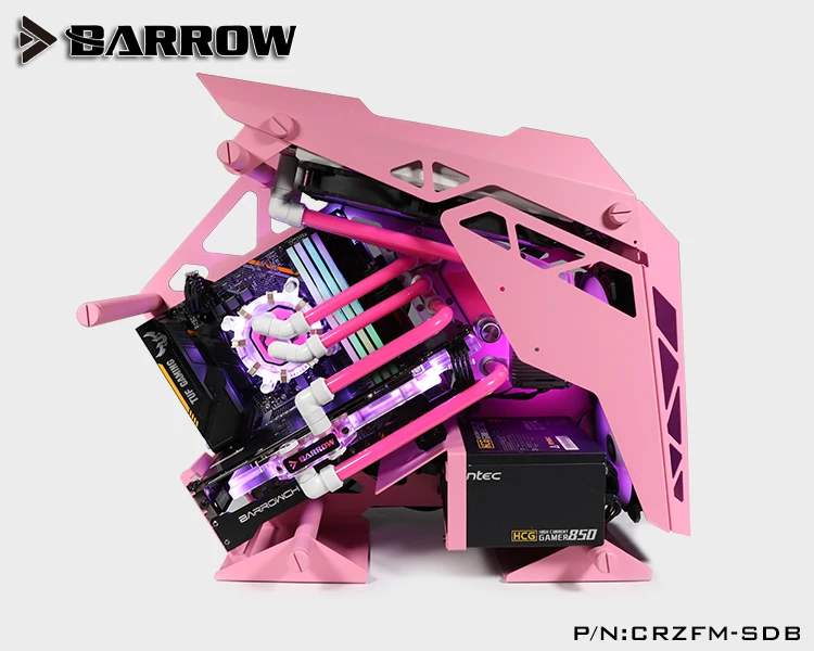 Барроу Cougar Conquer мини Чехол резервуар для водяного охлаждения RGB резервуар акриловая водяная доска INTEL платформа 240 мм CRZFM-SDB, гаджет