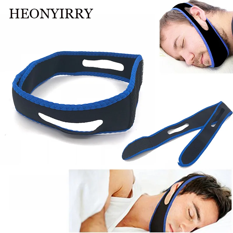 blue belt Anti Snore ремешок для подбородка стоп храп пояс апноэ во время сна поддержка подбородка ремни для женщин и мужчин ночной инструмент для сна инструмент для подтяжки лица - Цвет: blue belt