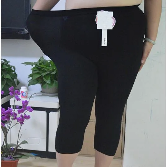 Женские брюки сексуальные женские большие размеры 3XL 4XL 5XL фитнес модельные Леггинсы эластичные с высокой талией обтягивающие укороченные брюки J267