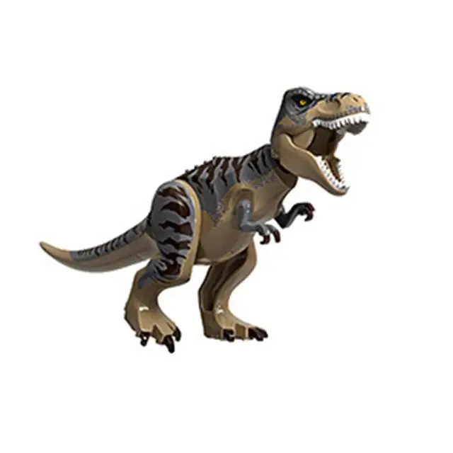 Брутальный Raptor строительные блоки Юрского периода мир 2 Мини фигурки динозавров кирпичи динозавры игрушки для детей Dinosaurios Рождество - Цвет: Лиловый