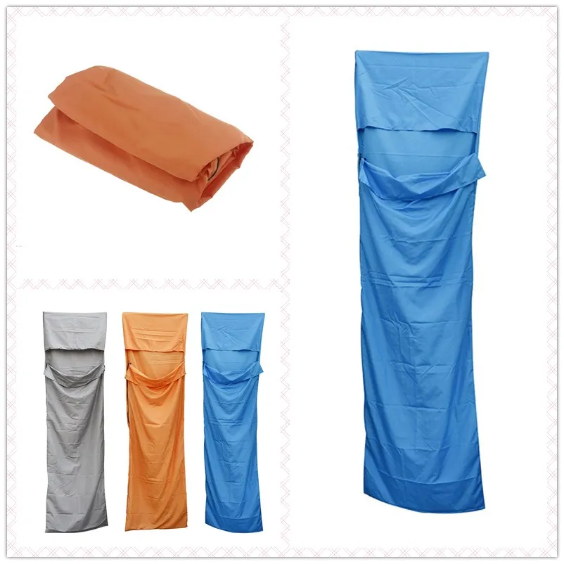 Ultralight Outdoor Sleeping Bag Liner Polyester Pongee Portable Single Sleeping Bags Camping Travel Healthy Outdoor Sleeping Bag 4