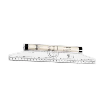 

30cm Rolling Ruler Multipurpose Parallel Drawing Ruler for Angle Measurement Student School Office Supply