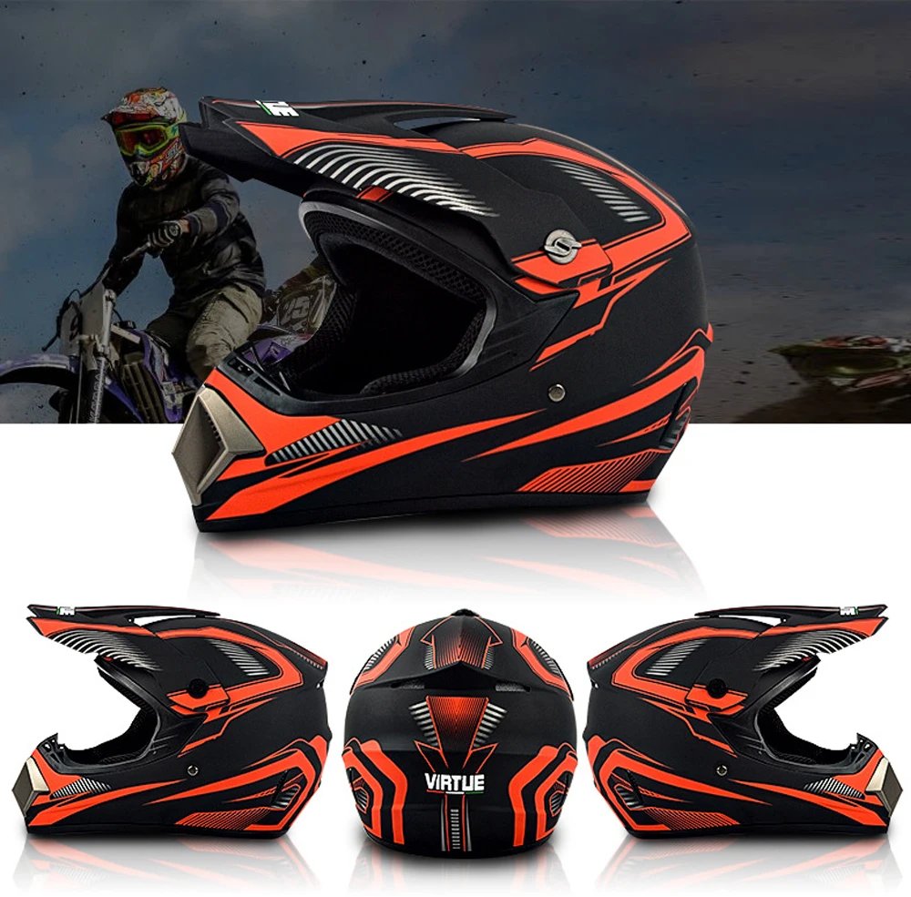 Гоночный Кроссовый мотоциклетный шлем DOT Casque Moto Capacete Moto Casco бездорожье полное лицо винтажный Кроссовый шлем для женщин 3 подарка