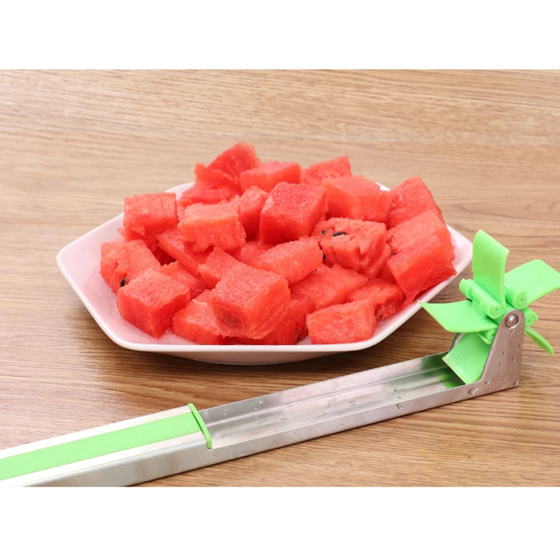 Windmill Watermelon Cutter Stainless Steel Watermelon Slicer Artifact Fruit Vegetable Kitchen Gadgets Newest Fruit Tool