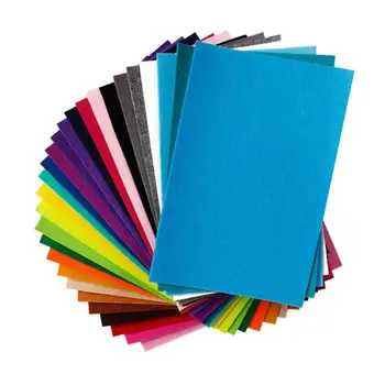 

40 PCS Non-woven Felt Fabric Polyester sleeve soft cloth Kids DIY Craft Thick Mixed Color Home Decoration