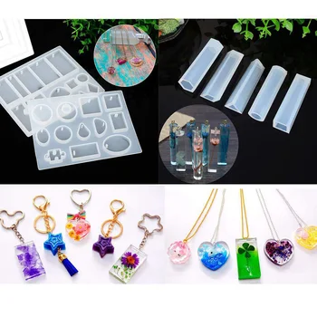 

229pcs Assorted Decorating Tool Reusable Handmade DIY Pendant Making Casting Heat Resistant Jewelry Mold Set Craft Silicone