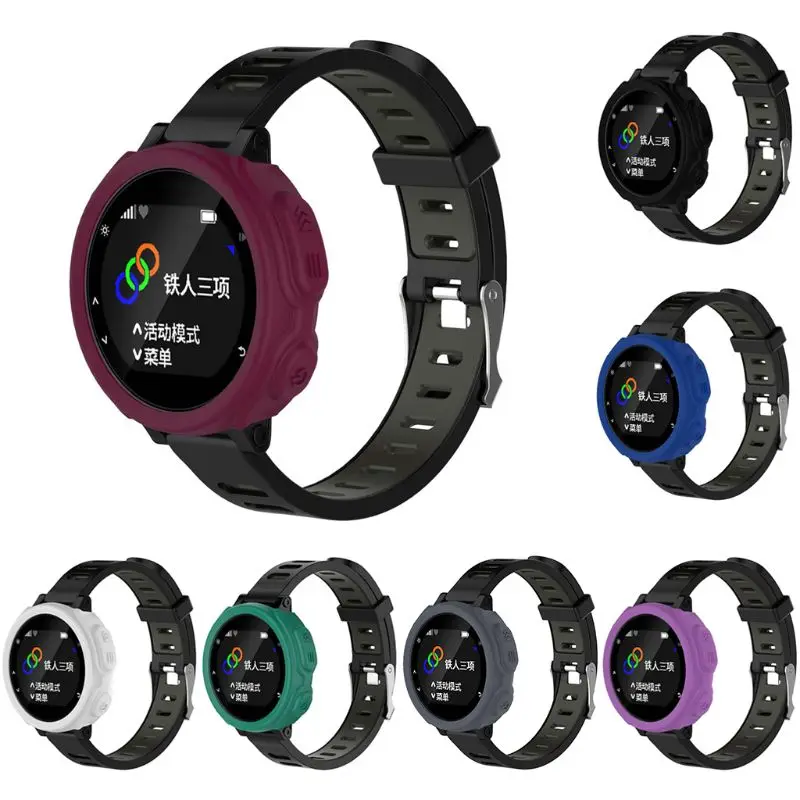 Silicone Skin Protective Case Cover For Garmin forerunner235 735XT Sports Watch U50D for smart watch