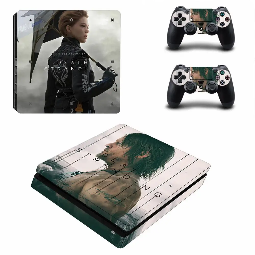 Наклейка s Death Stranding PS4 Slim Play station 4 тонкие виниловые наклейки для кожи наклейка для playstation 4 тонкая консоль и контроллер