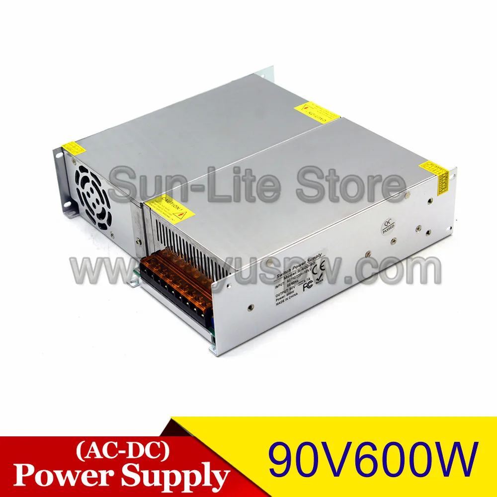 Универсальный переключатель питания 90V 6.7A 600W Трансформатор 110V 220V AC DC90V SMPS для шагового двигателя машинное оборудование