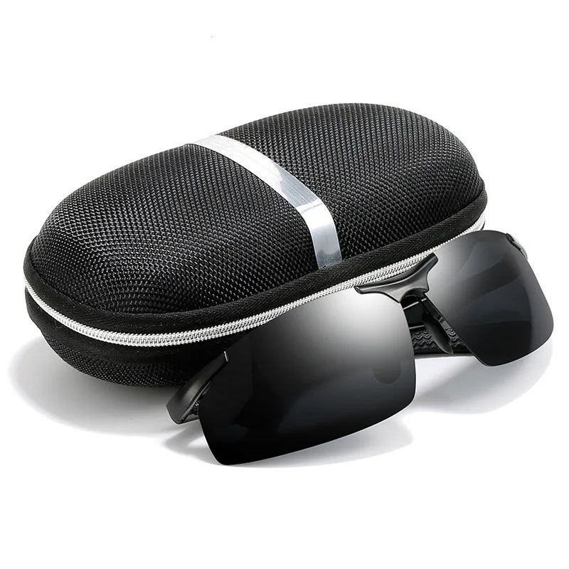 Мужские поляризованные солнцезащитные очки из алюминиевого магниевого сплава зеркальные очки для водителя мужские защитные очки модные солнцезащитные очки для вождения M223
