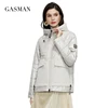 GASMAN New Women's spring jackets 2022 Short solid color outwear pocket hooded coat women casual fashion female jacket 81070 ► Photo 1/6
