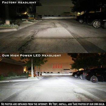 

6000K LED Headlight 2200W 330000LM Low Beam Bulb White 360° Waterproof