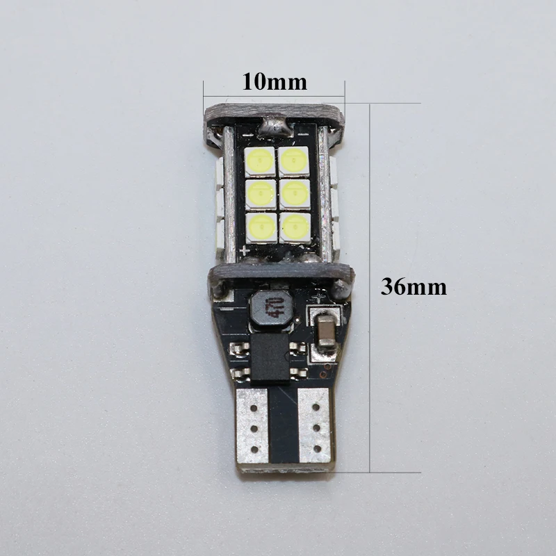 T15 светодиодный свет W16W автомобильный резервный свет CANBUS без ошибок 24SMD 3030 Белый светодиодный фонарь хвостовые лампы Белый 12 В Автомобильный источник света