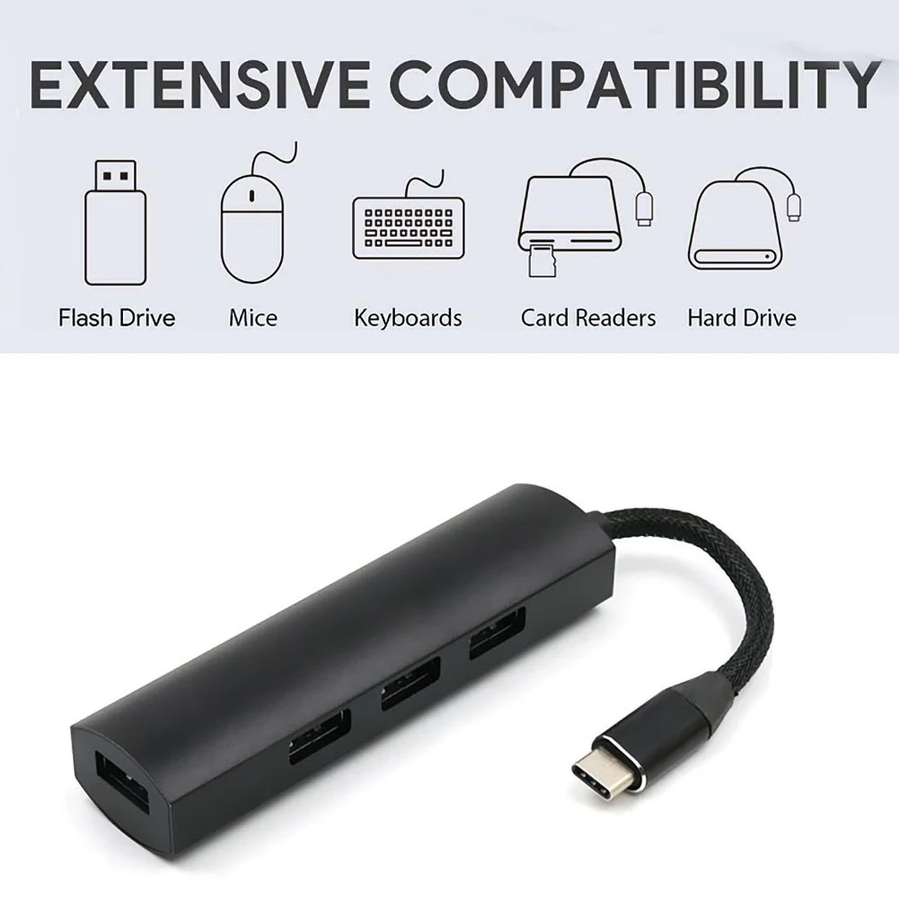 Usb type C концентратор type-C до 4 USB адаптер USB-C сплиттер OTG кабель Hab TF SD кардридер для Macbook PC компьютерные аксессуары