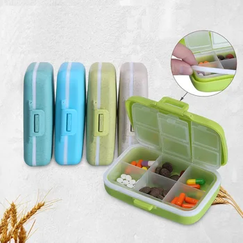

Pill Box Case Pills Organizer Case Portable 6 Grids Travel Medical Tablet Storage Container Medicine Box Pastillero