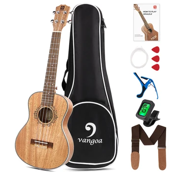 

Tenor Ukulele 26 Inch Mahogany Starter Kit with Gig Bag and Guide Book for Adults Beginners Professional Player, by Vangoa