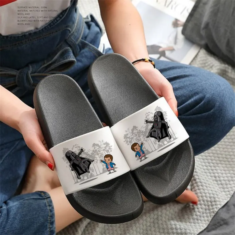 Shoes for Woman New Fashion 2022 women slippers Stranger Things Upside Down Eleven Sandals Open Toe Flip Flops New women shoes 