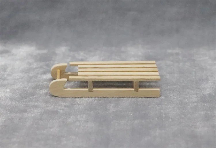 M02-X053 детский подарок игрушка 1:12 кукольный домик мини миниатюрная мебель rement твердые деревянные сани 1 шт