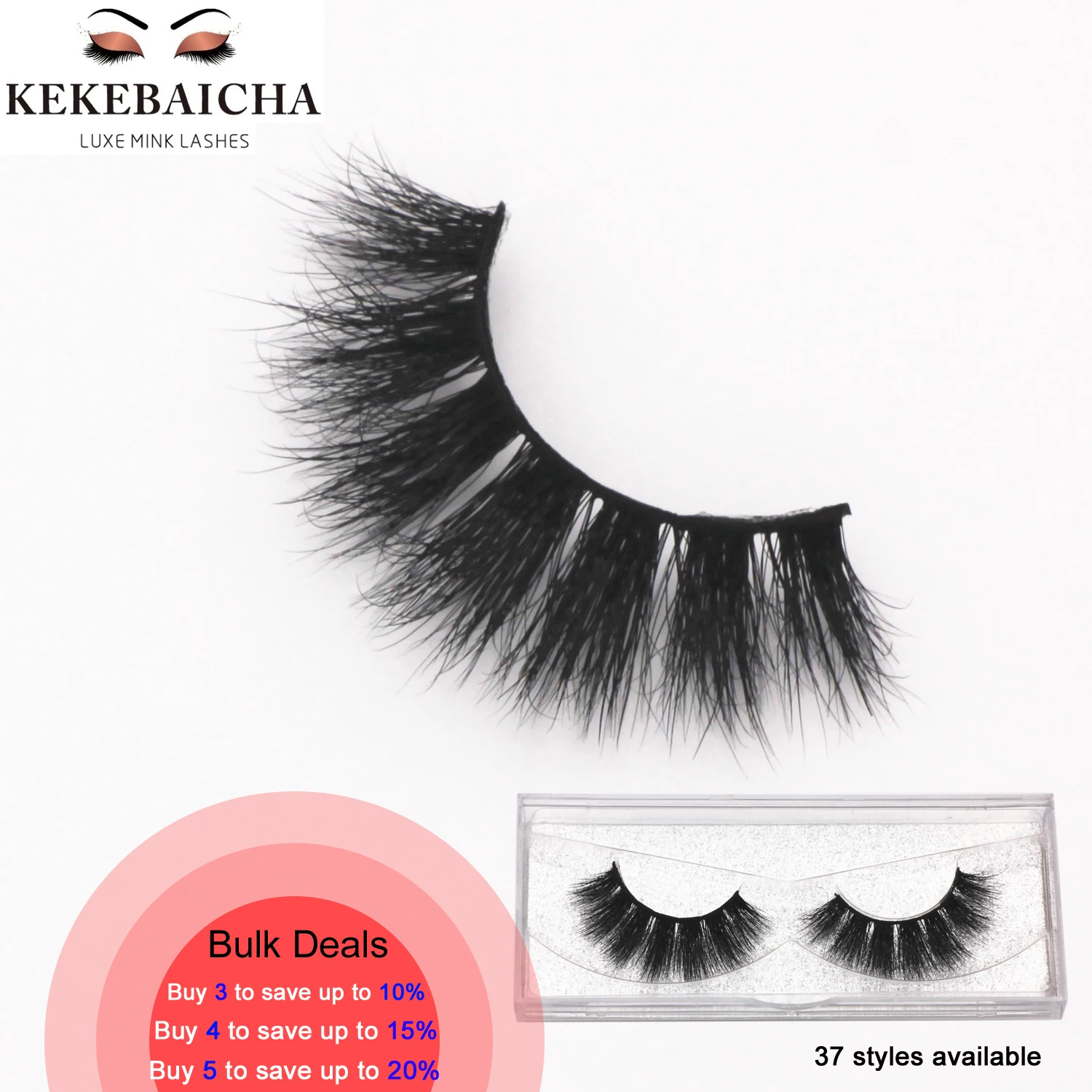 

3D ресницы KEKEBAICHA без жестокости, норковые ресницы, черные норковые ресницы, волнистый эффект, драматические верхние накладные ресницы, ресницы для макияжа