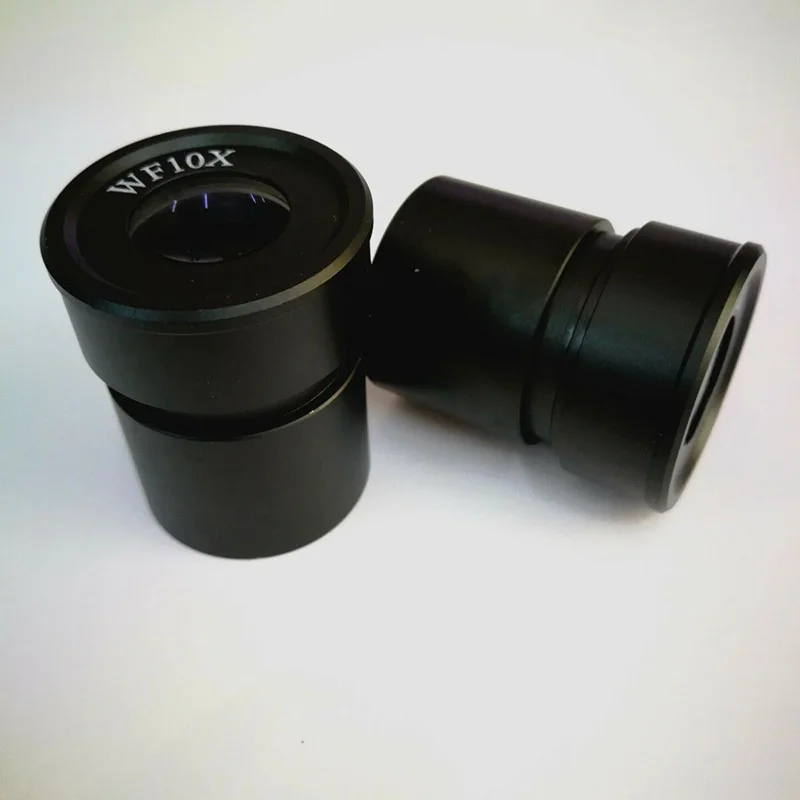 

2PCS WF 10X 20mm View Field Wide Angle Stereo Microscope Eyepiece Optical Lens Mount Size 30.5mm