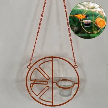 

Portable Outdoor Bird Oriole Feeder Automatic Grape Orange Jam Fruit Hummingbird Water Drinking Hanging Holder Pet Feeding Use