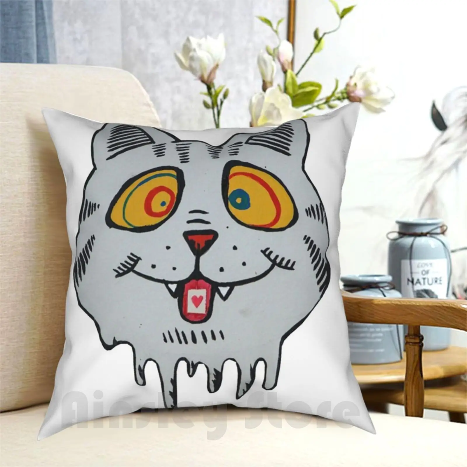 

Fritz The Cat On Acid Pillow Case Printed Home Soft Throw Pillow Fritz The Cat Fritz Cat Fritz Cat Cartoon Throwback