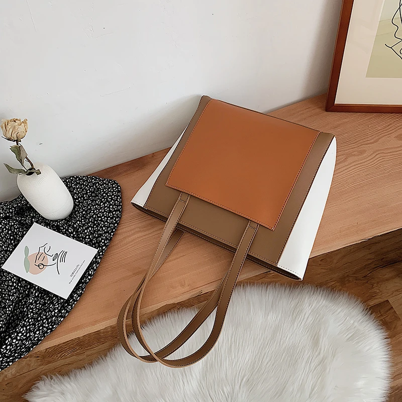 

Big Capacity Female Shoulder Bags New Quality PU Leather Ladies Designer Purses And Handbags Fashion Travel Ladies Totes