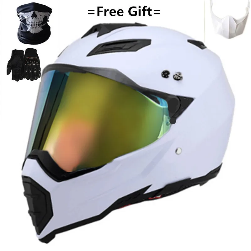 Профессиональный ssu AX-8 шлем для мотокросса ATV внедорожный спуск крест Capacete Da Motocicleta Cascos DOT одобренный S XL Цветной Объектив