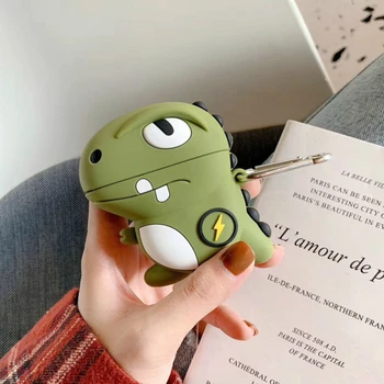 

For Honor Fly pods Pro Case Cute Cartoon Silicone 3D Earphone Case For Huawei FreeBuds 2 Pro Honor Flypods Case Cover Dinosaur