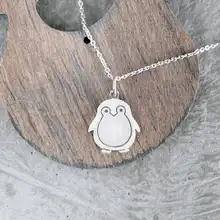 Пингвин ожерелье Пингвин очаровательный подарок на Рождество День рождения животное ювелирные изделия для женщин