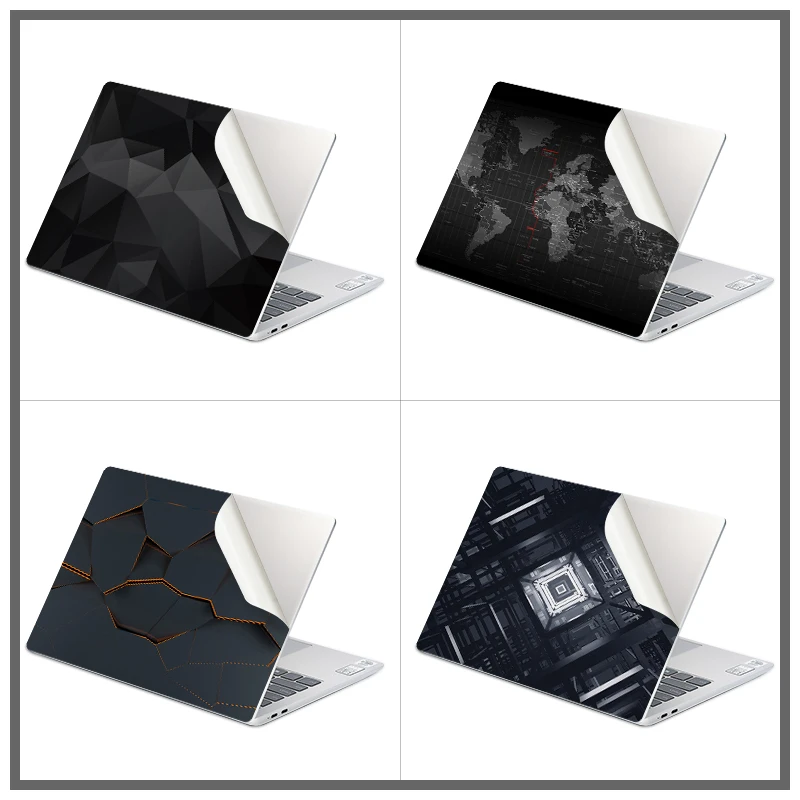 DIY Dark Geometry Style Laptop Skin Vinyl Stickers 11"12"13"14"15"17" for Macbook/Acer/HP/Lenovo Notebook Decorate Sticker Decal vinyl film sticker laptop sticker