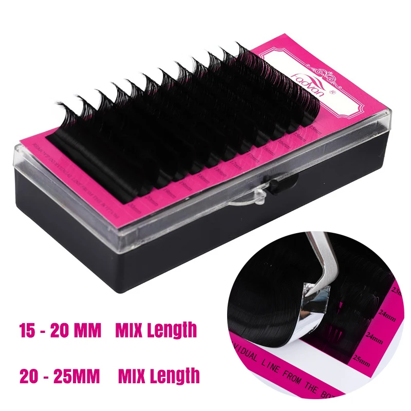

25mm Lashes Eyealshes for Extensions 15-20mm 20-25mm Flase Eyelashes Long Individual Eyelash Extensions 25mm Lashes In Bulk