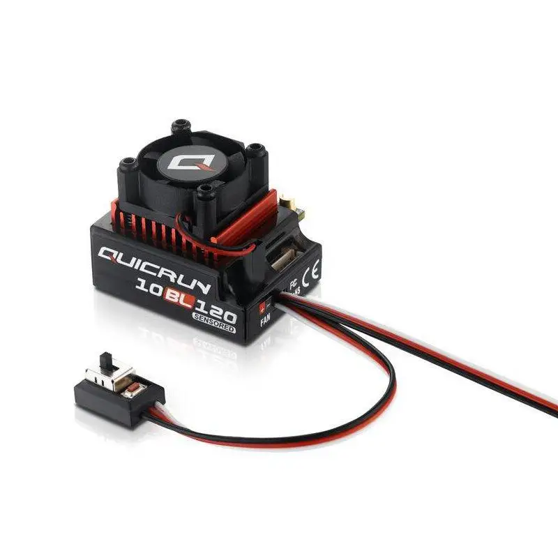 LeadingStar Hobbywing quirun 10BL120 сенсорный 120A 2-3S Lipo скорость бесщеточный ESC для 1/10 1/12 RC части