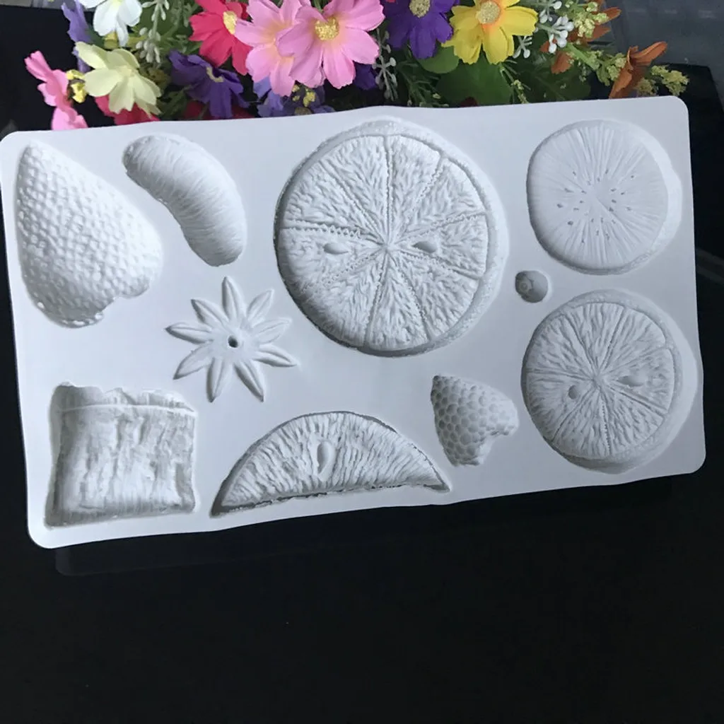 Силиконовая форма для шоколада, помадки, форма для торта, 3D, оранжевая форма для выпечки, инструмент для выпечки, сделай сам, форма для шоколадной мастики, инструменты для украшения торта