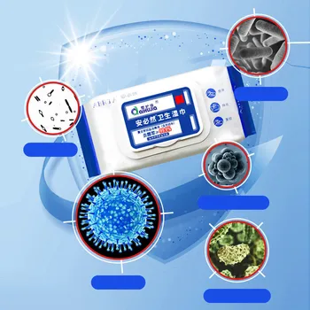 

Portable Disinfection Antiseptic Pads Alcohol Swabs Wet Wipe Antibacterial Tissue Clean Hand Health Care 50 wipes/Pack#323Z