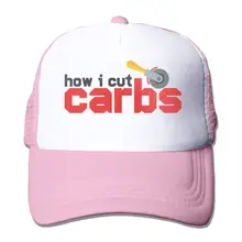 How I Cut Carbs Mesh бейсболки унисекс регулируемые кепки В Стиле Дальнобойщика розовые