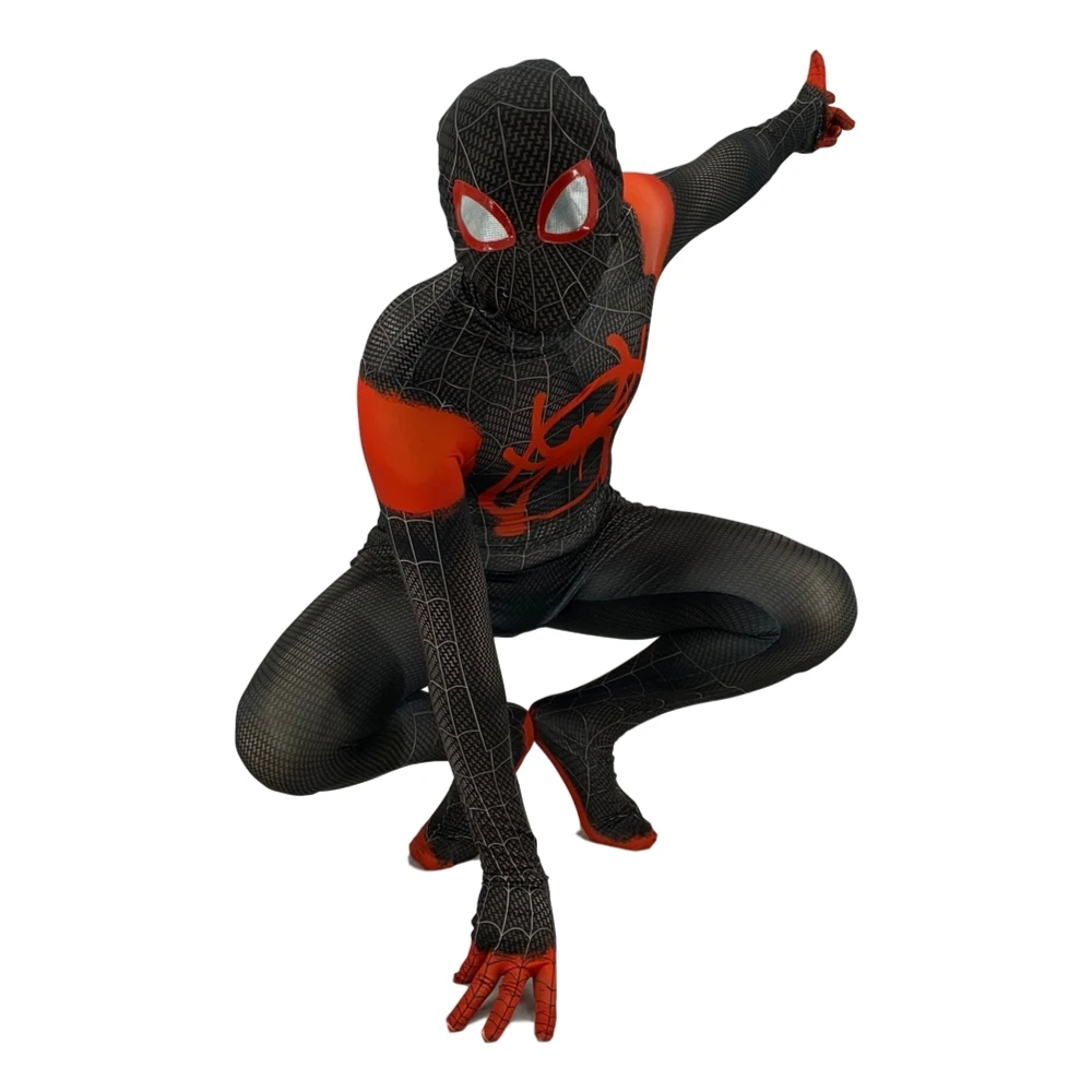 2020 взрослые и дети паук в Spider текстами сюжетами из миль Morales Косплэй костюм зентай