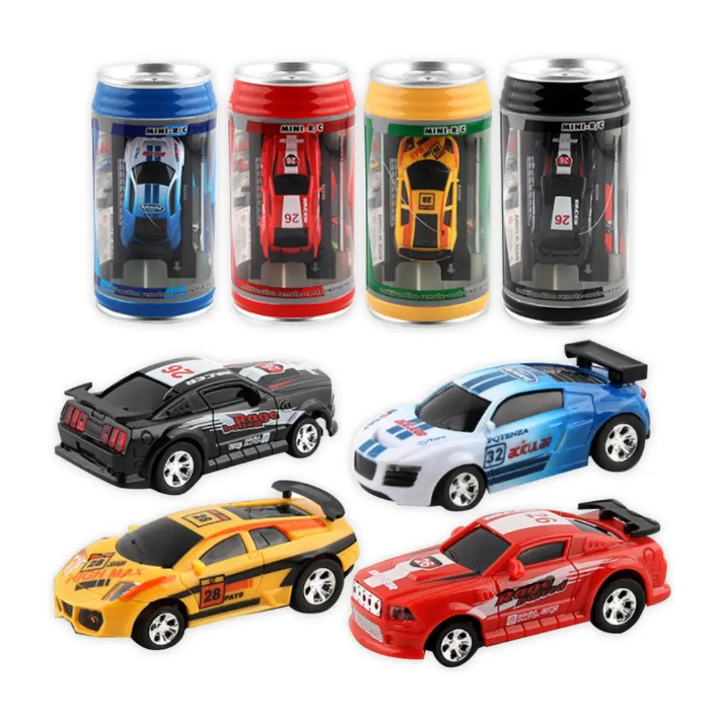Супер маленький автомобиль Cola Can с дистанционным управлением мини Дрифт зарядка