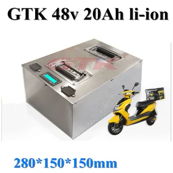 

GTK battery 48V 20Ah lithium battery pack with BMS for electric bicycle,motorbike and snowbike +5A charger.