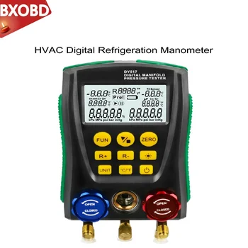 

DY517A Pressure Gauge Set Refrigeration Digital Vacuum Pressure Manifold Tester Meter HVAC Temperature Tester Valve Tool Kit