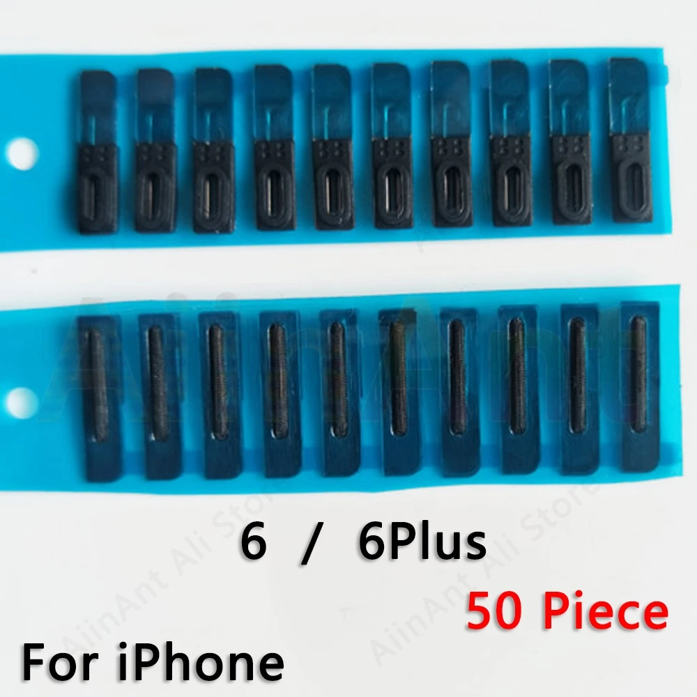 50 шт. для iPhone 6 5S 5c X Xs Max 5 6s ЖК-дисплей Пылезащитная сетка клейкая заглушка для iPhone 7 8 Plus Запасная часть - Цвет: For iPhone 6
