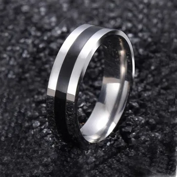 

version of the simple personality pattern titanium steel index finger ring tail ring female