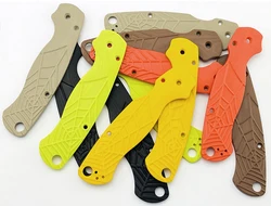 Empuñaduras de mango de cuchilla G10 para coche, accesorios de bricolaje para Para2 C81, cuchillo plegable de araña, Material de parche, 1 par