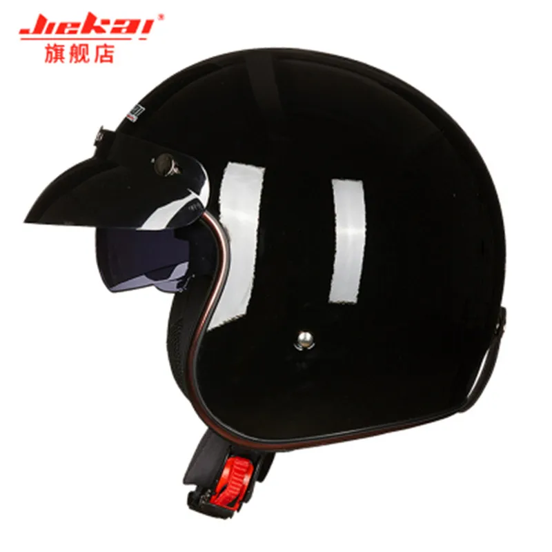 Capacete, Мото шлем Мото Кросс JIEKAI 510 мото rcycle шлем противотуманный двойной объектив половина шлем гоночный шлем/матовый черный - Цвет: Design 4