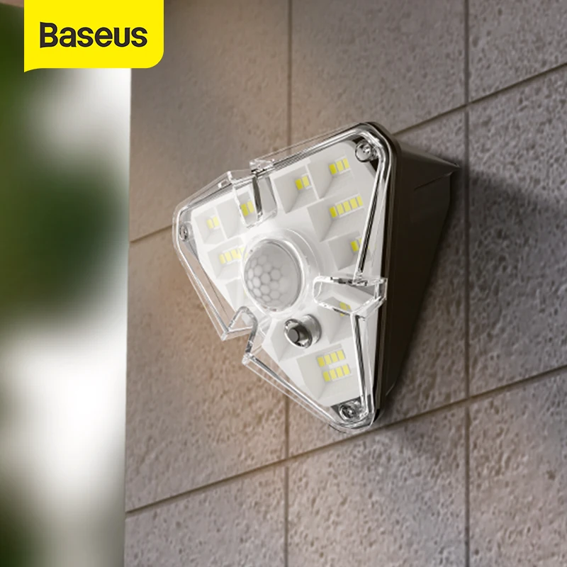 Permalink to Baseus LED Solar Light Outdoor Solar Lamp Powered Sunlight PIR Motion Sensor Waterproof Wall Street Light for Garden Courtyard