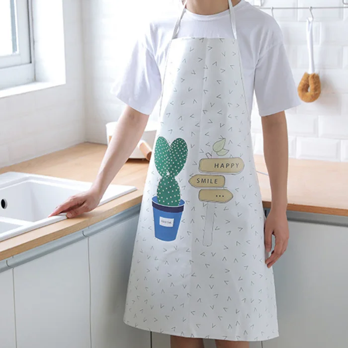 Apron Nordic Style PU Cartoon Pattern Anti-fouling Bakery Kitchen Home Apron UYT Shop