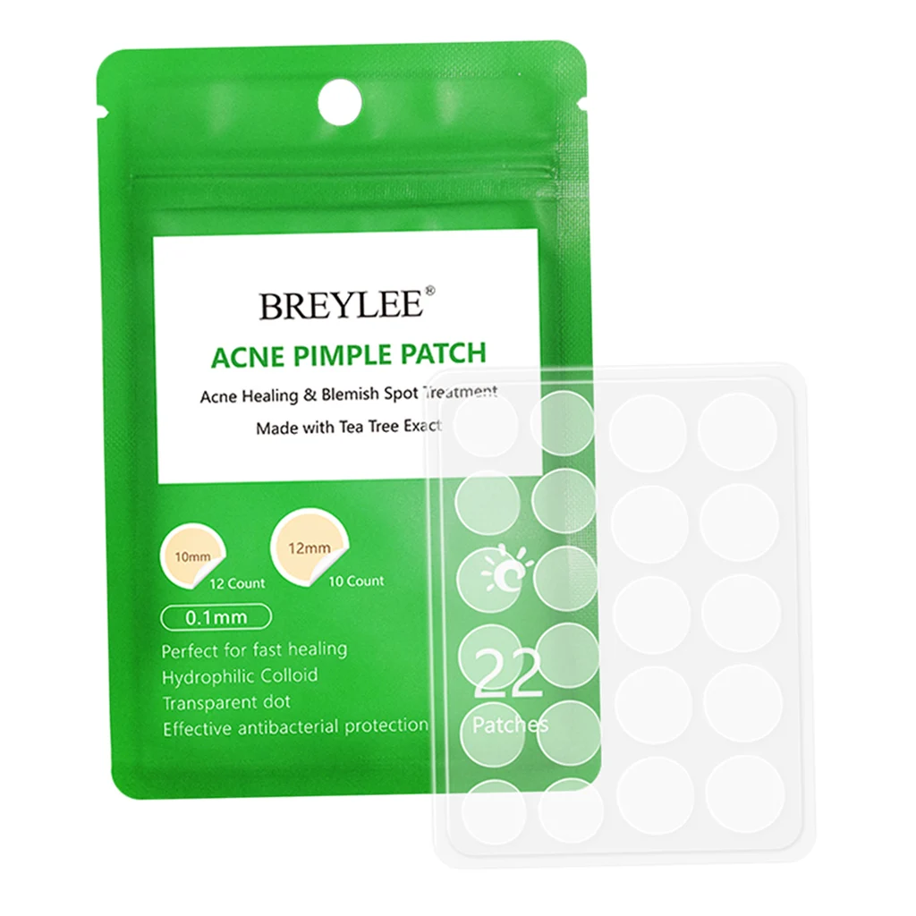 BREYLEE Face Acne Dots Hydrocolloid Spot Skin Patch Clear Zit Blemish Facial Masks Pimples Remover Tools Pimple Patch Stickers