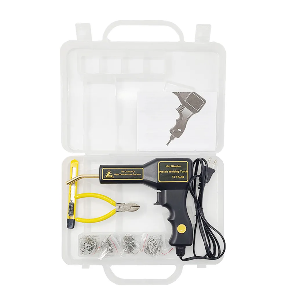 Soldador de plástico para reparación de parachoques de coche, pistola de uñas de moda, sistema de reparación de plástico, carenado, herramienta para carrocería de coche